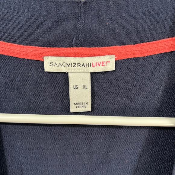 Isaac Mizrahi LIVE! Cardigan Sweater Navy, X-Large - Picture 5 of 8